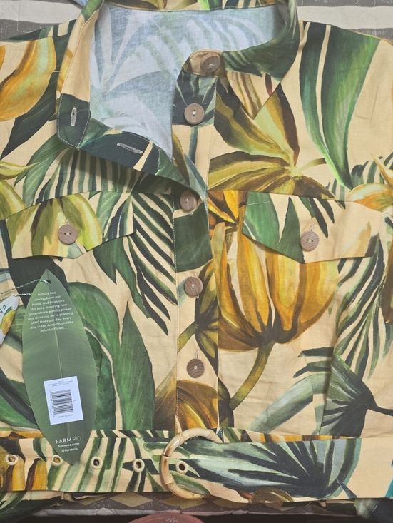 FARM Rio Pants - FARM Rio Yellow & Green Tropical Print Jumpsuit